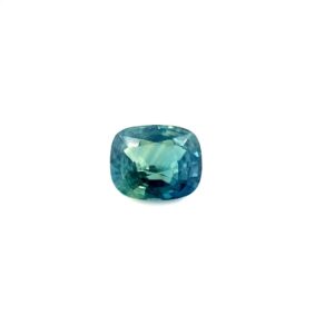 2.05ct Teal Blue Sapphire, Eye clean. Beautiful Blue Green colour. Unheated. Mixed Cushion Cut. 6.18x7.49x4.5mm. Certified Stone. GGT Cert 15050339